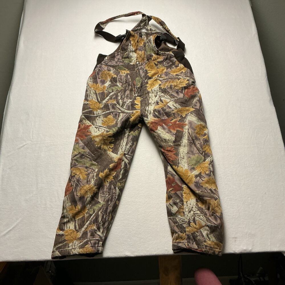 MASTER SPORTSMAN INSULATED CAMO OVERALLS SIZE XL-USED Excellent CONDITION-3698